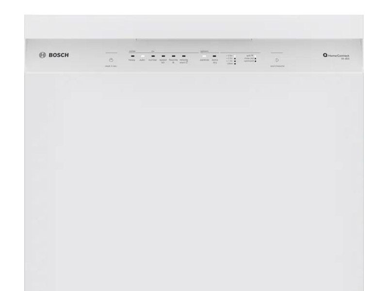 24" Bosch 100 Series Dishwasher in White - SHE41CM2N