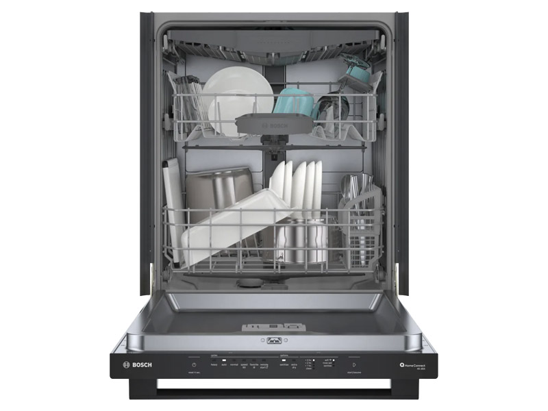 24" Bosch 100 Series Bar Handle Premium Dishwasher in Black - SHX5AEM6N