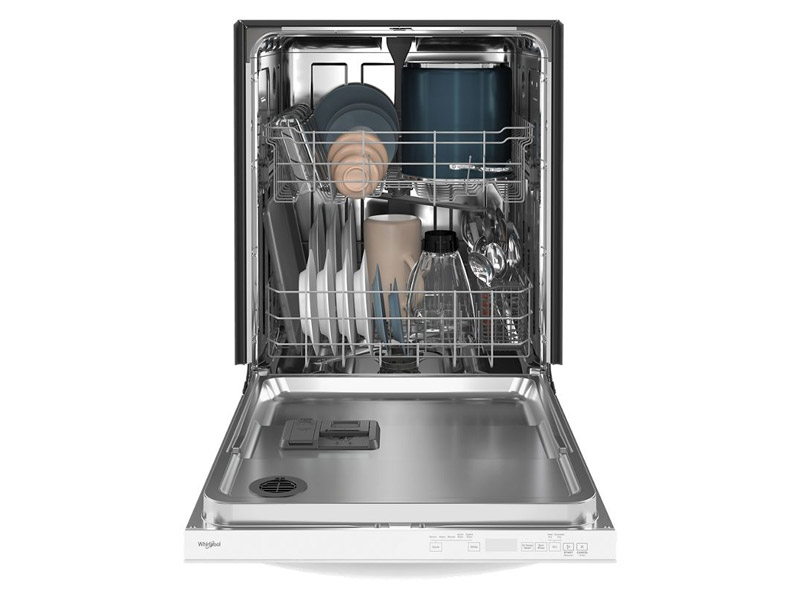 24" Whirlpool Large Capacity Dishwasher With Tall Top Rack In White - WDT740SALW