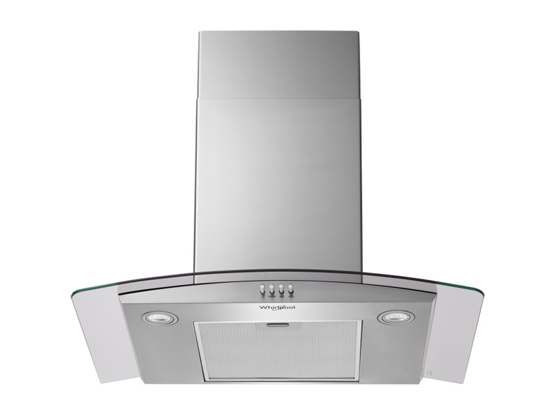30" Whirlpool Curved Glass Wall Mount Range Hood In Stainless Steel - WVW51UC0LS