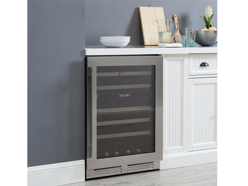 24" Marathon Built-in Dual Zone Wine Cooler in Stainless Steel  - MWC56-DSS