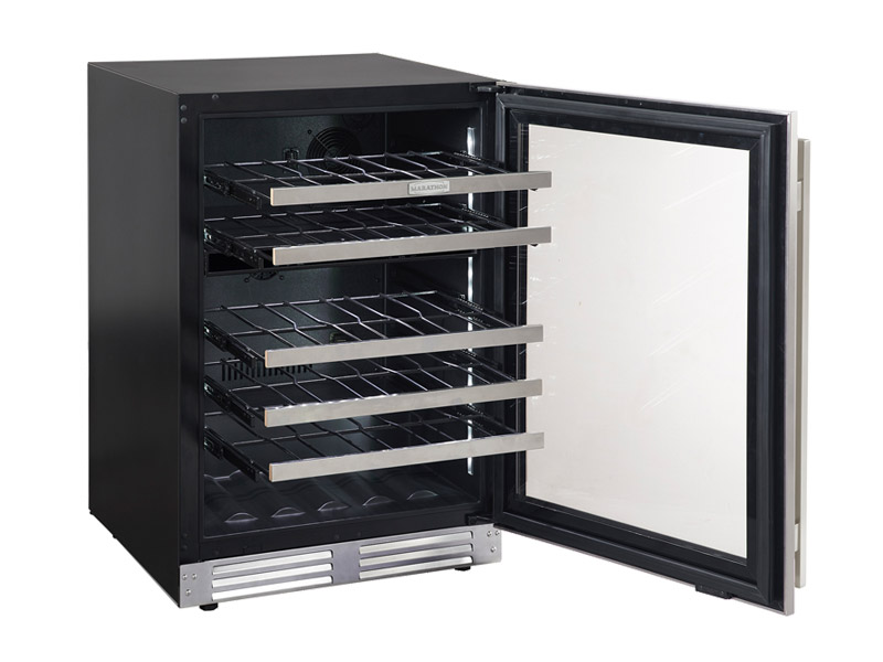 24" Marathon Built-in Dual Zone Wine Cooler in Stainless Steel  - MWC56-DSS