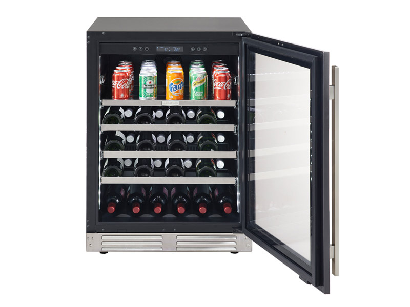 24" Marathon Built-in Convertible Beverage & Wine Cooler in Stainless Steel - MBWC56-SS