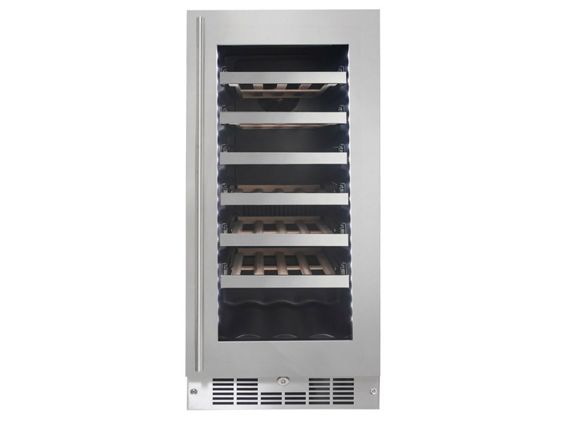 15" Silhouette Built-in Column 27 Bottles Wine Cooler - SPRWC031D1SS