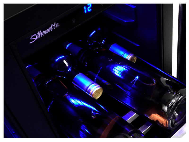 24" Silhouette French Door Beverage Center - SBC051D1BSS