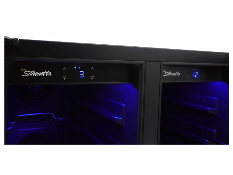 24" Silhouette French Door Beverage Center - SBC051D1BSS