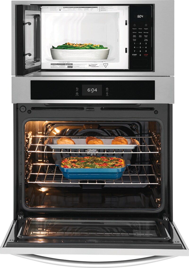 30" Frigidaire Combination Electric Wall Oven and Microwave - FCWM3027AS