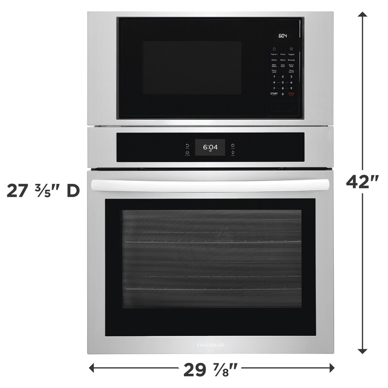 30" Frigidaire Combination Electric Wall Oven and Microwave - FCWM3027AS