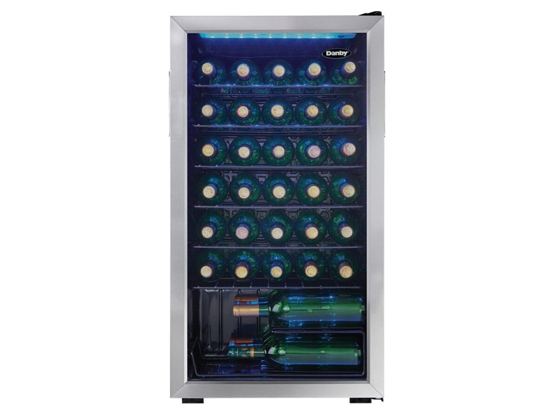 18" Danby 3.3 cubic feet Capacity 36 Bottle Wine Cooler - DWC036A1BSSDB-6