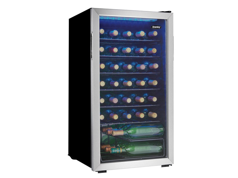 18" Danby 3.3 cubic feet Capacity 36 Bottle Wine Cooler - DWC036A1BSSDB-6