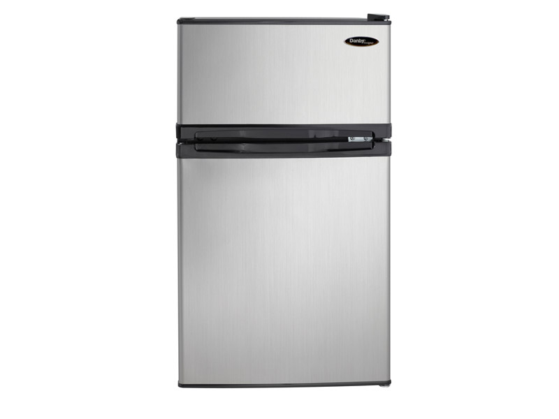 19" Danby 3.10 Cu. Ft. Dual Door Compact Fridge with Freezer - DCR031B1BSLDD