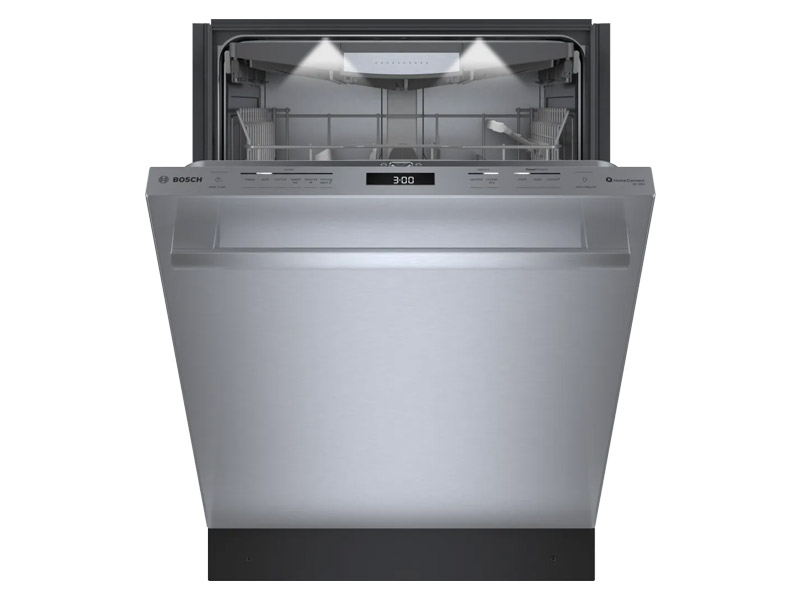 24" Bosch Benchmark Series Bar Handle Built-In Smart Dishwasher in Stainless Steel - SHX9PCM5N