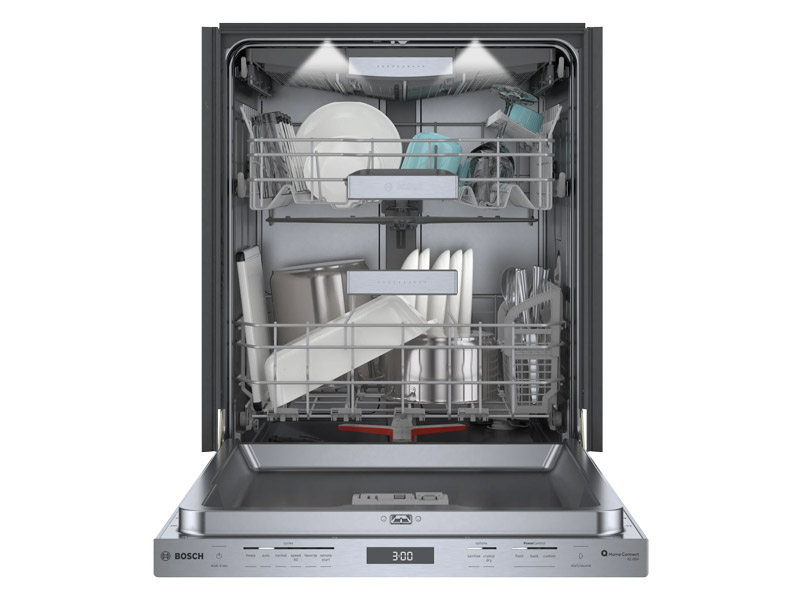 24" Bosch Benchmark 38 dBA Dishwasher with Flexible 3rd Rack in Stainless Steel - SHP9PCM5N