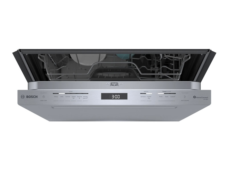 24" Bosch 800 Series 42 dBA Dishwasher with Flexible 3rd Rack in Stainless Steel - SHP78CM5N