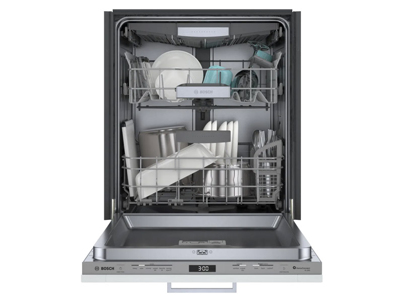 24" Bosch 800 Series 42 dBA Custom Panel Dishwasher - SHV78CM3N