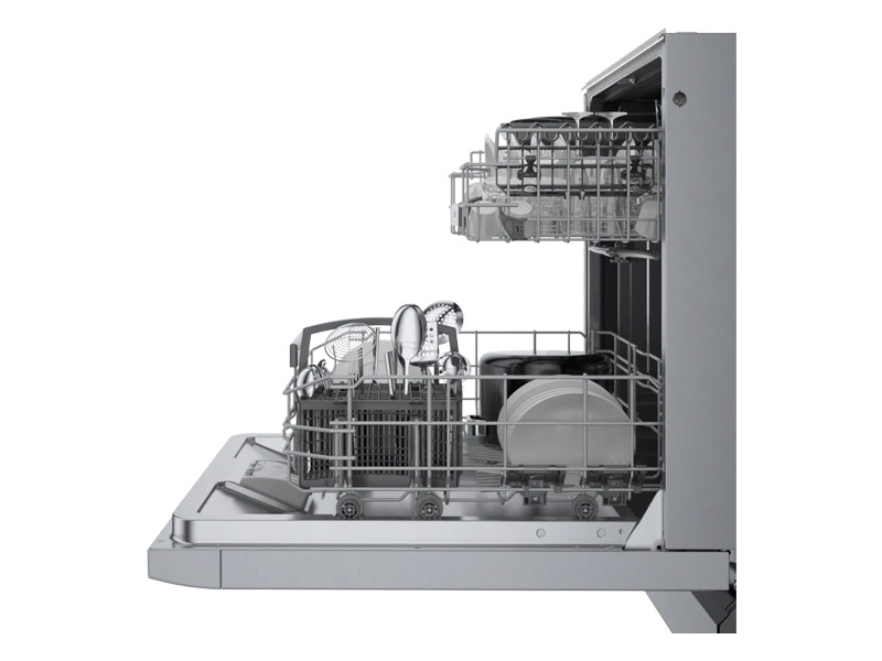 24" Bosch 300 Series Recessed Handle Dishwasher in Stainless Steel - SGE53C55UC