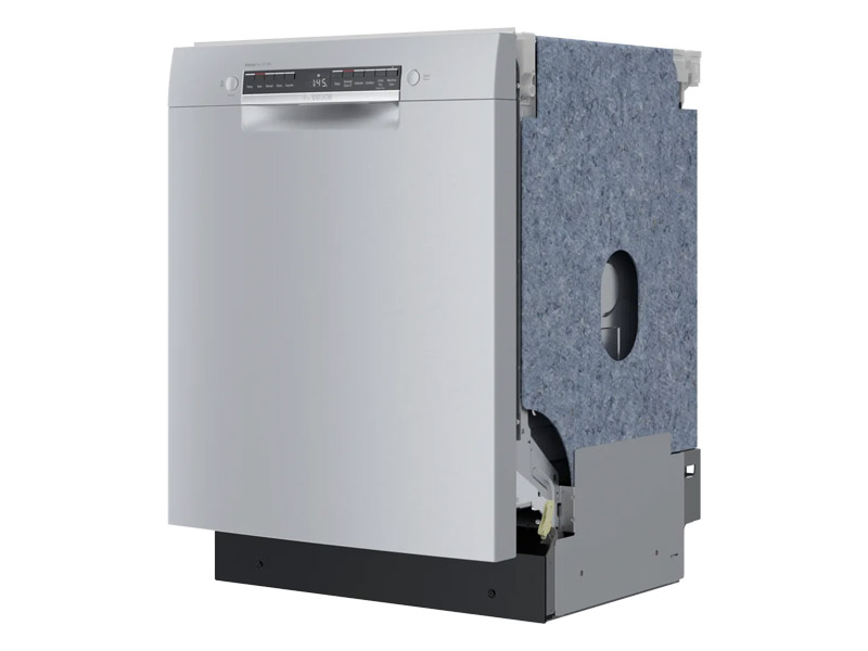 24" Bosch 300 Series Recessed Handle Dishwasher in Stainless Steel - SGE53C55UC