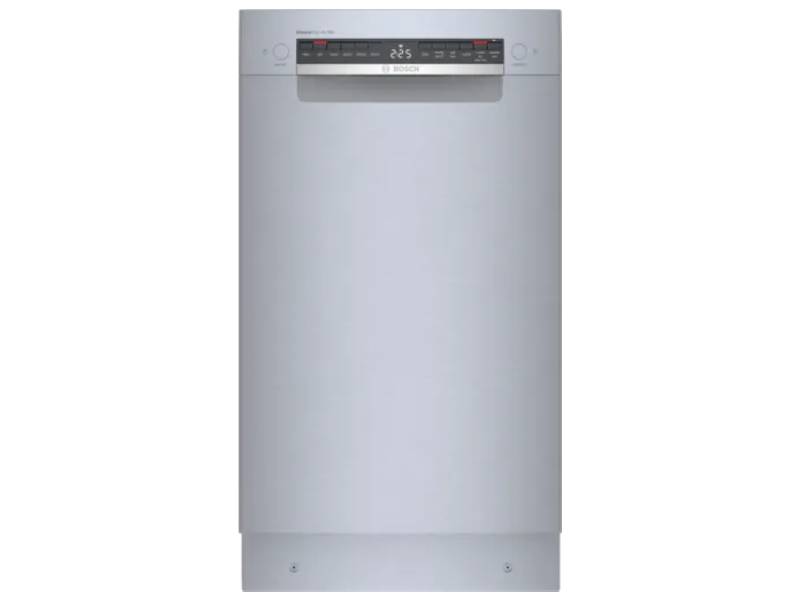 18" Bosch Recessed Handle CrystalDry Dishwasher in Stainless Steel - SPE68C75UC