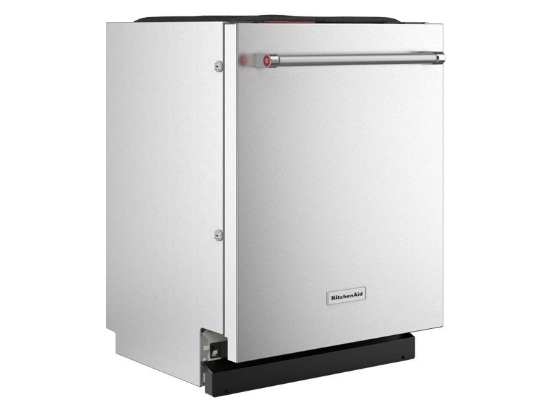 24" Kitchenaid 39 dBA PrintShield Finish Flush-to-Cabinet Dishwasher with FreeFlex Fit Third Level Rack - KDTF924PPS
