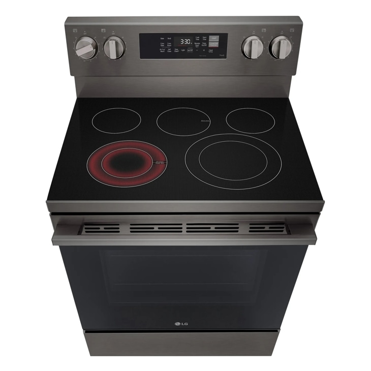 30" LG 6.3 Cu. Ft. Smart Wi-Fi Enabled ProBake Convection Electric Range with Air Fry & EasyClean  - LREN6323ZE