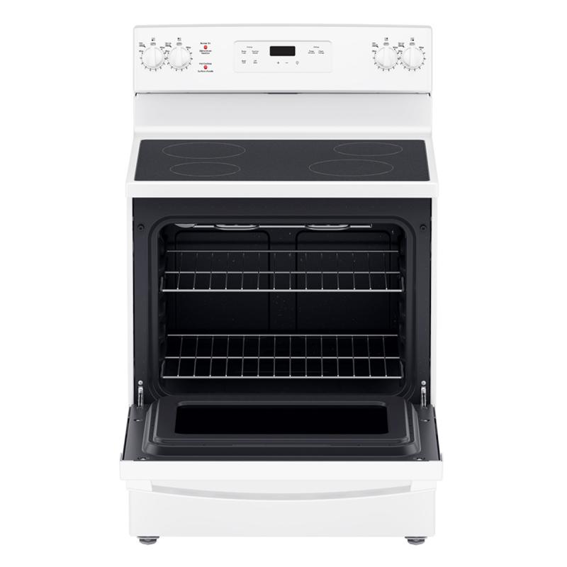 30" GE Freestanding Electric Range in White JCBS630DKWW