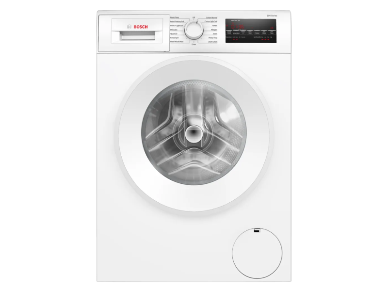24" Bosch 300 Series Compact Front Load Washer in White - WGA14400UC