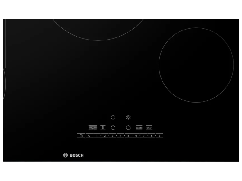 30" Bosch 800 Series Cooktop in Black Surface Mount Without Frame - NET8069UC