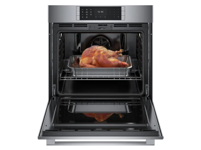 30" Bosch 4.6 Cu. Ft. Benchmark Electric Single Wall Oven With Convection - HBLP454UC