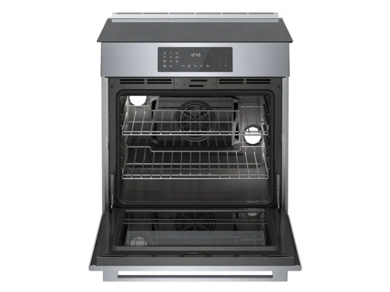 30" Bosch Benchmark Induction Slide-in Range in Stainless Steel - HIIP057C