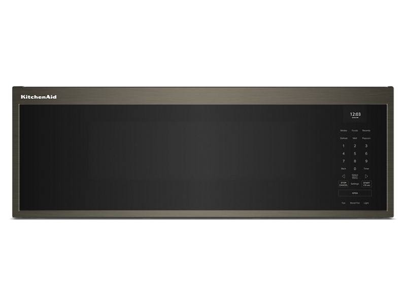 30" KitchenAid Over the Range 1.1 Cu. Ft. Smart Low Profile Microwave with Dual Fan Ventilation - YKMML550RBS