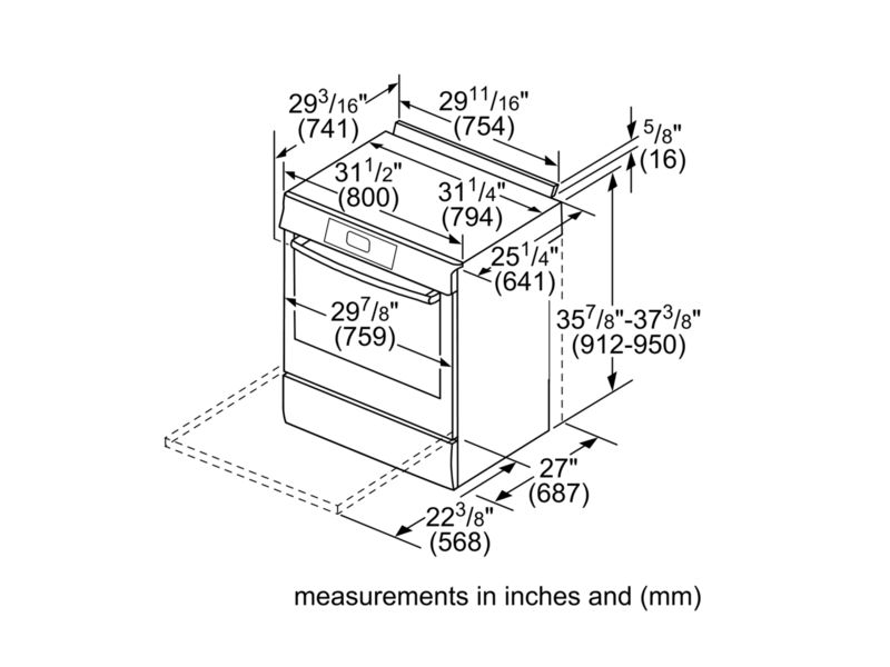 30" Bosch 800 Series Gas Slide-in Range in Stainless steel - HGI8056UC