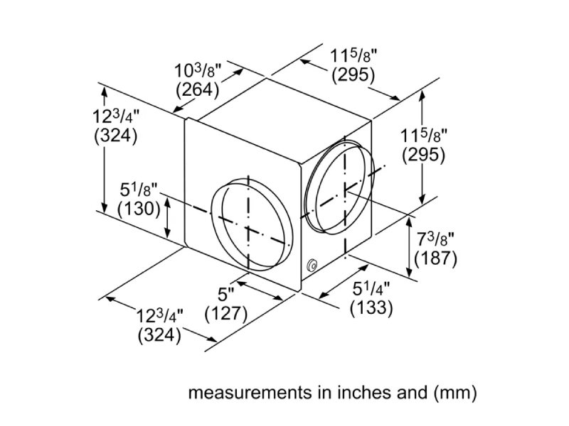 Bosch 600 CFM Flexible Blower - Downdraft - DHG602DUC