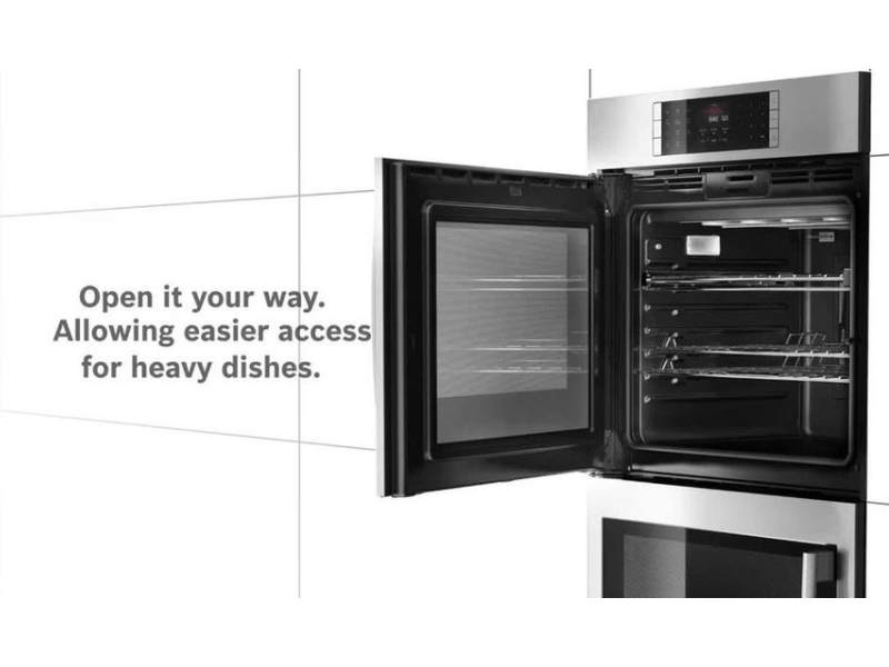30" Bosch 4.6 Cu. Ft. Benchmark Single Wall Oven Right Side Opening Door - HBLP451RUC