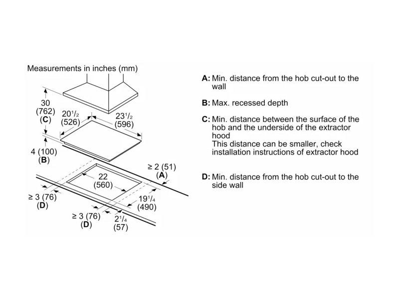 23" Bosch 500 Series Electric Cooktop With Black Frameless - NEM5466UC