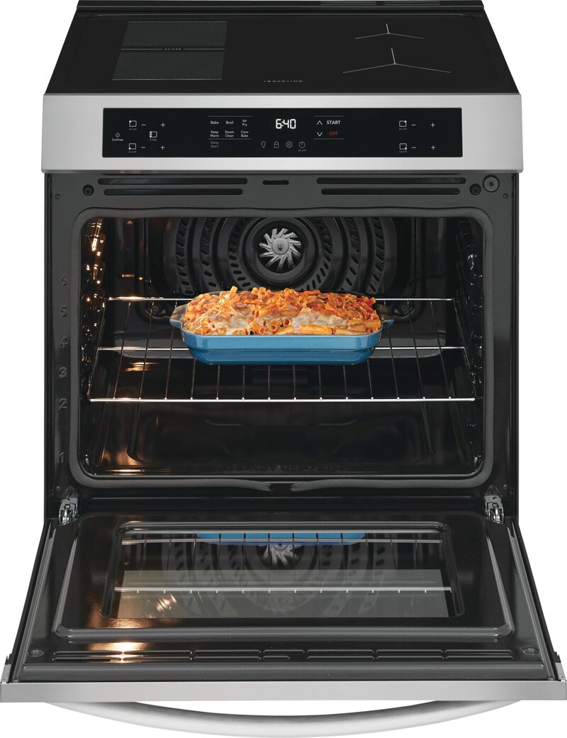 30" Frigidaire 5.3 Cu. Ft. Front Control Induction Range with Air Fry - FCFI308CBS