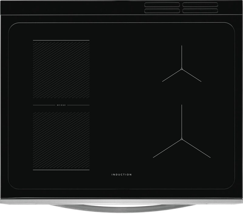 30" Frigidaire 5.3 Cu. Ft. Front Control Induction Range with Air Fry - FCFI308CBS