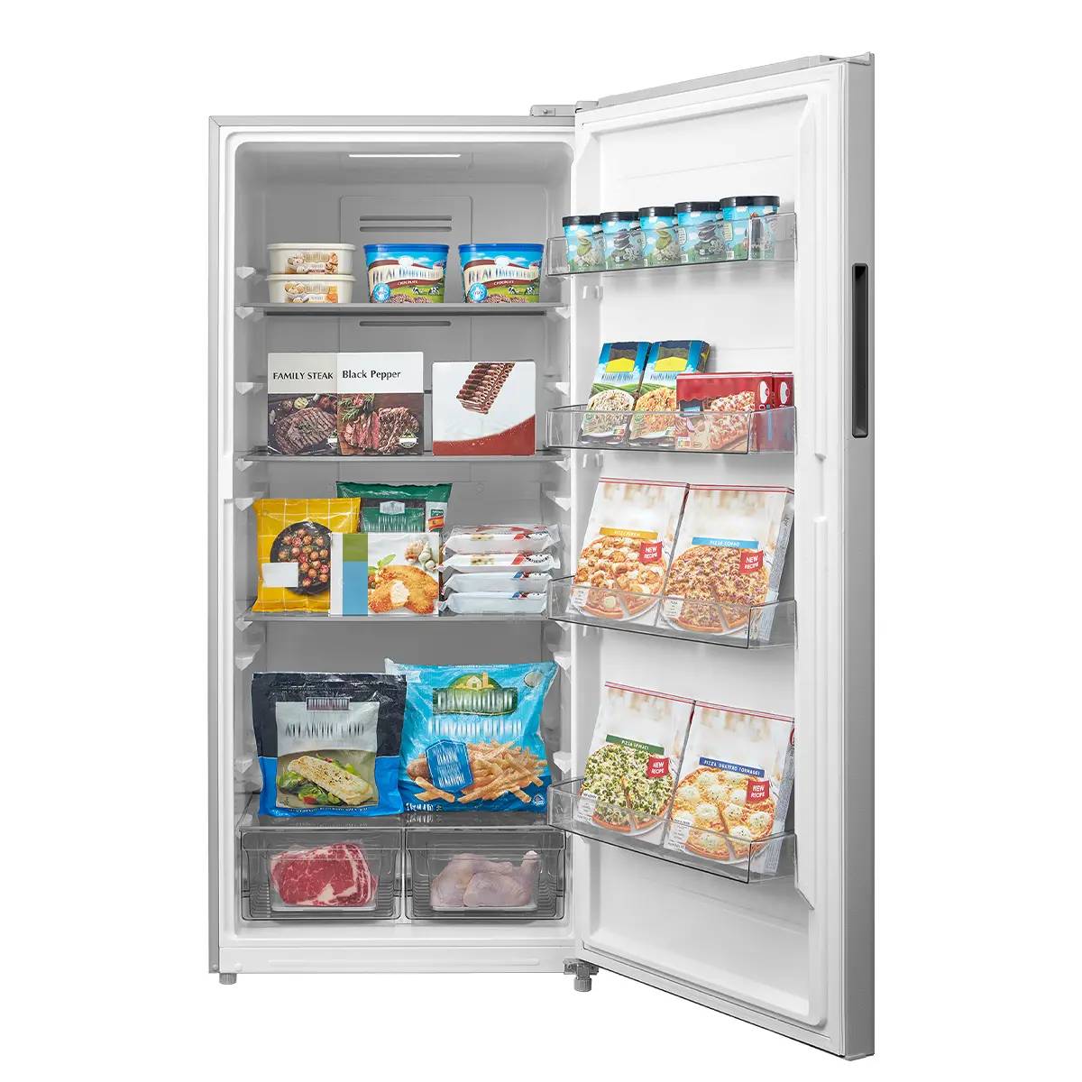 30" Midea 21 Cu. Ft. Convertible 2-in-1 Upright Freezer - MRU21B6ASL