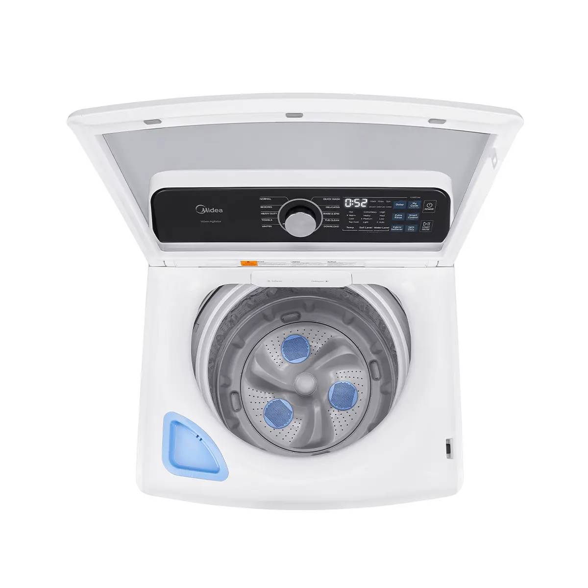 27" Midea 5.2 Cu. Ft. Smart Wave Impeller Washer - MLTW52M2BWW