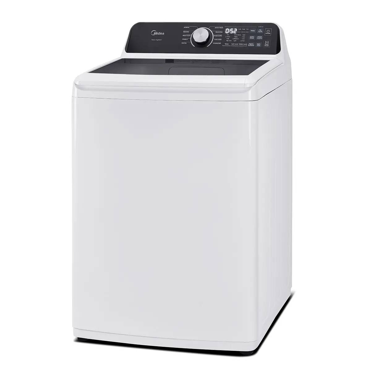 27" Midea 5.2 Cu. Ft. Smart Wave Impeller Washer - MLTW52M2BWW