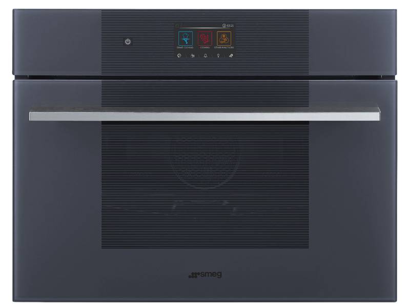 24" SMEG Linea Single Combi-Microwave Electric Wall Oven - SOCU2104MCG