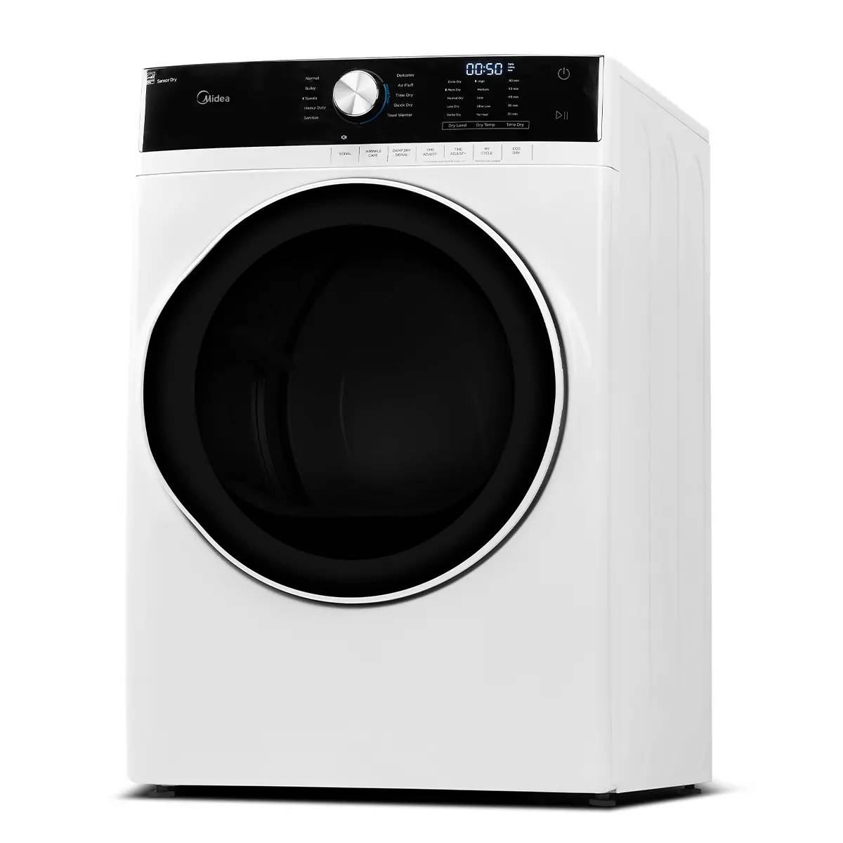 27" Midea 8.0 Cu. Ft. Front Load Dryer - MLE52N4AWW