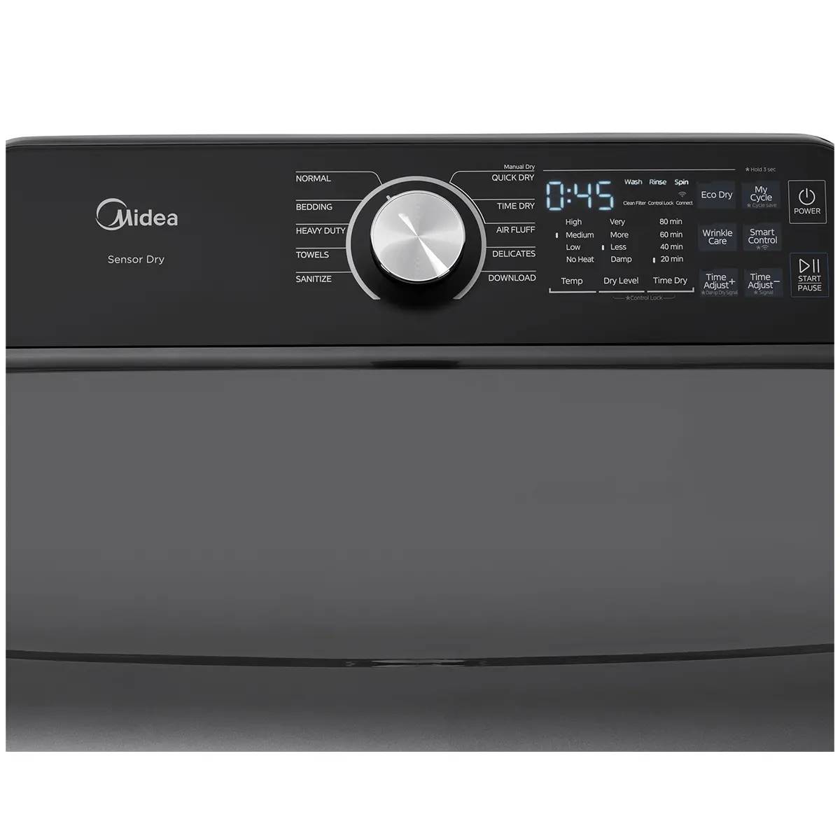 27" Midea 7.0 Cu. Ft. Smart Tumble Dryer - MLTE52M2BGG