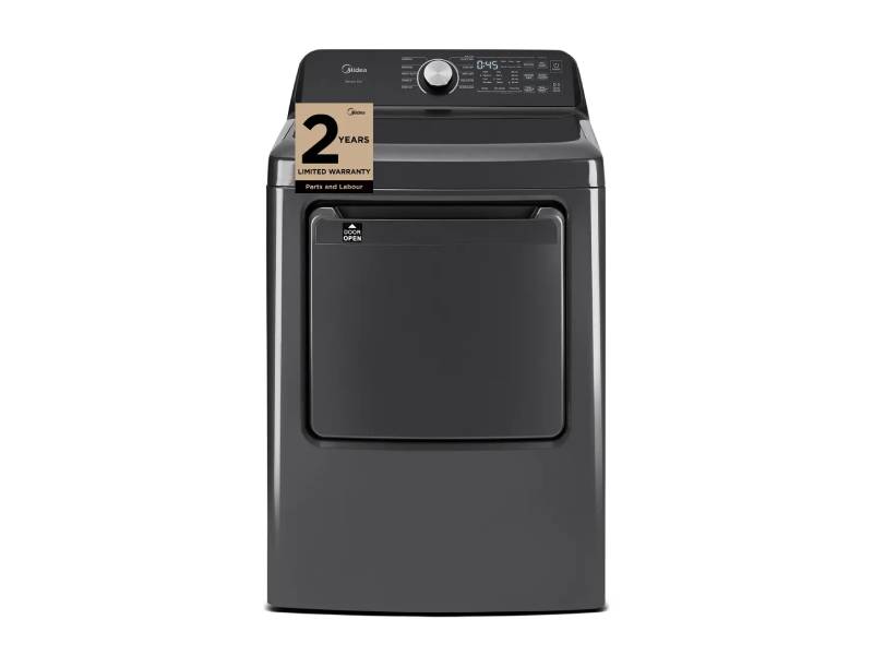 27" Midea 7.0 Cu. Ft. Smart Tumble Dryer - MLTE52M2BGG