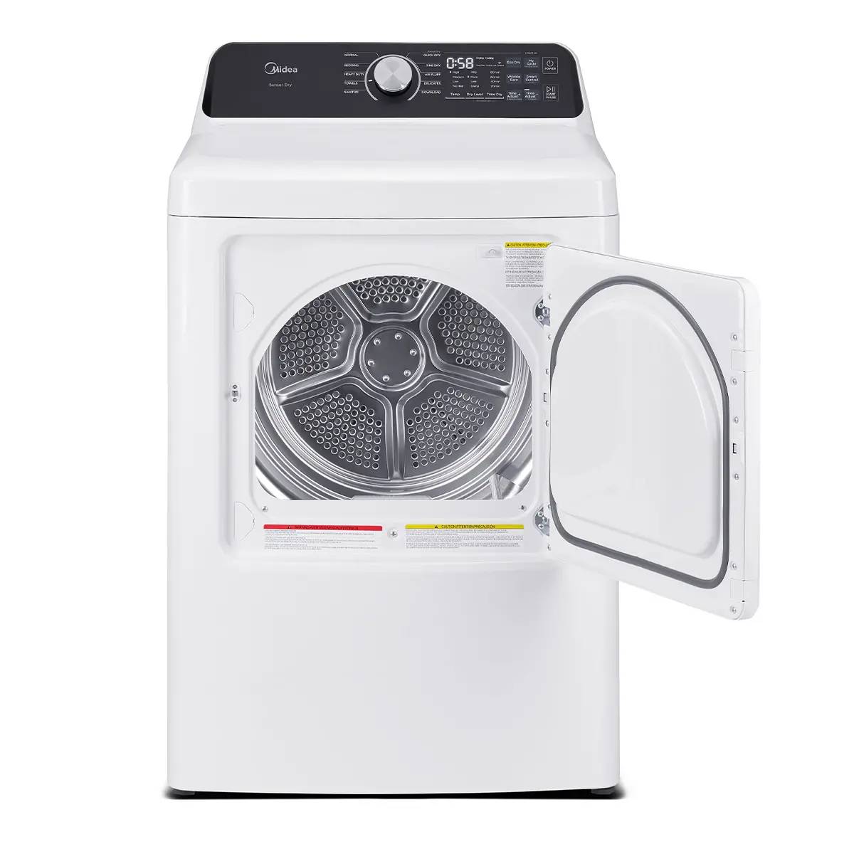 27" Midea 7.0 Cu. Ft. Smart Tumble Dryer - MLTE52M2BWW