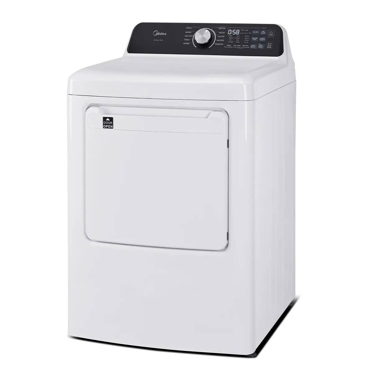 27" Midea 7.0 Cu. Ft. Smart Tumble Dryer - MLTE52M2BWW