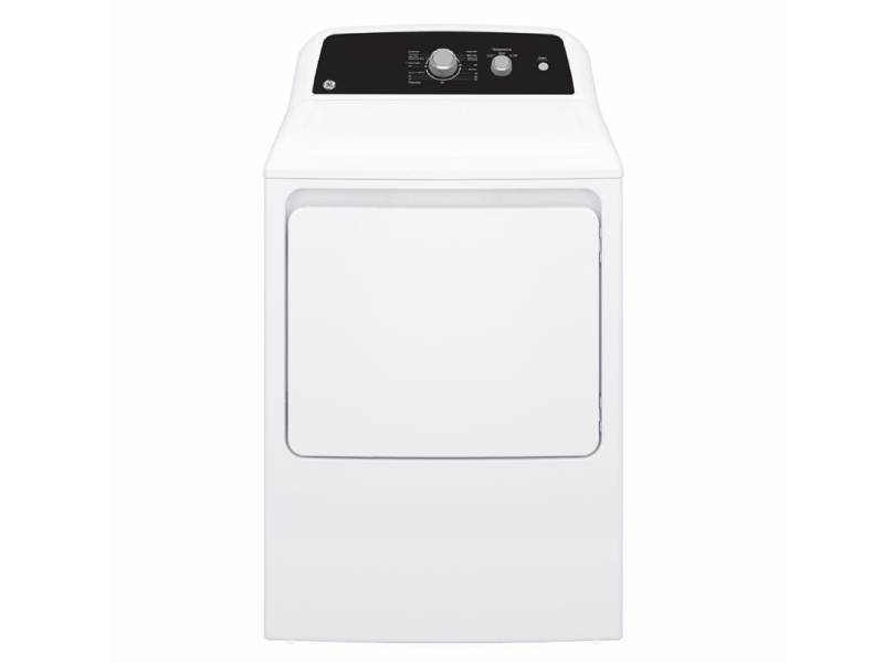 27" GE 6.2 Cu. Ft. Top Load Electric Dryer with SaniFresh Cycle White - GTX34EBMRWS
