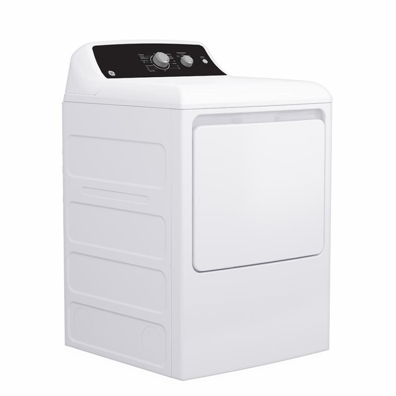 27" GE 6.2 Cu. Ft. Top Load Electric Dryer with SaniFresh Cycle White - GTX34EBMRWS