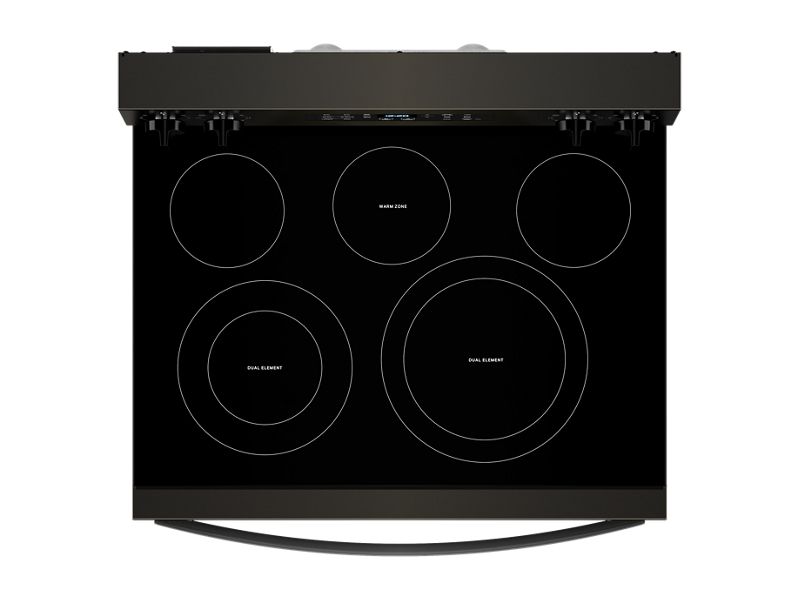 30" Whirlpool 5.3 Cu. Ft. Energy Star Electric Range with Air Cooking Technology No Preheat Air Fry and Air Baking and Self Clean - YWFES5030RV