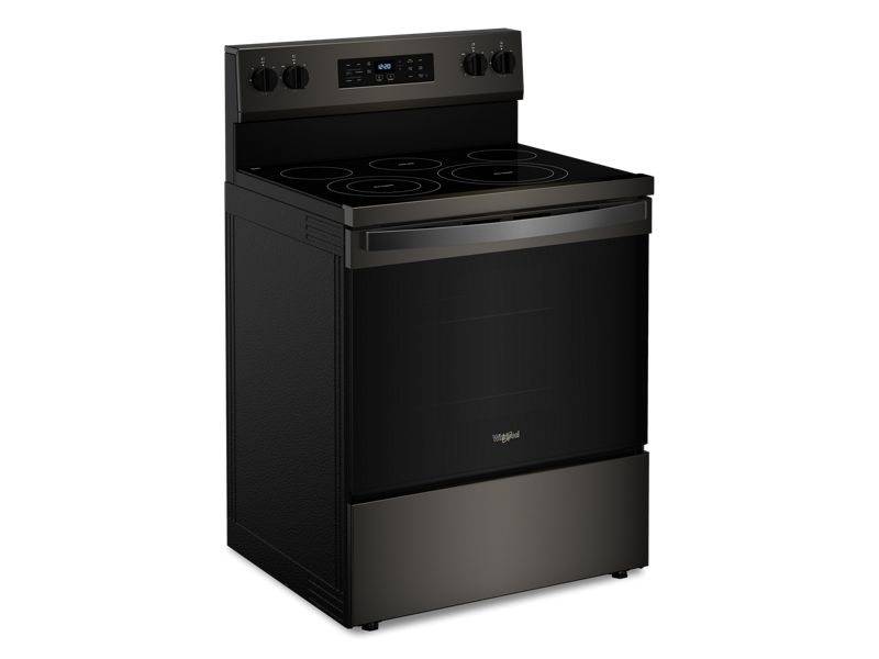 30" Whirlpool 5.3 Cu. Ft. Energy Star Electric Range with Air Cooking Technology No Preheat Air Fry and Air Baking and Self Clean - YWFES5030RV
