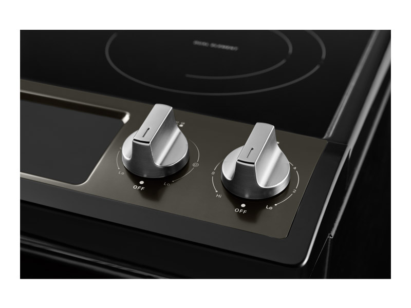 30" Whirlpool 4.8 Cu. Ft. Electric Range With Frozen Bake Technology In Black Stainless - YWEE515S0LV